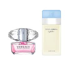 Bright Crystal By Versace And Light Blue By D&G Bundle For Women