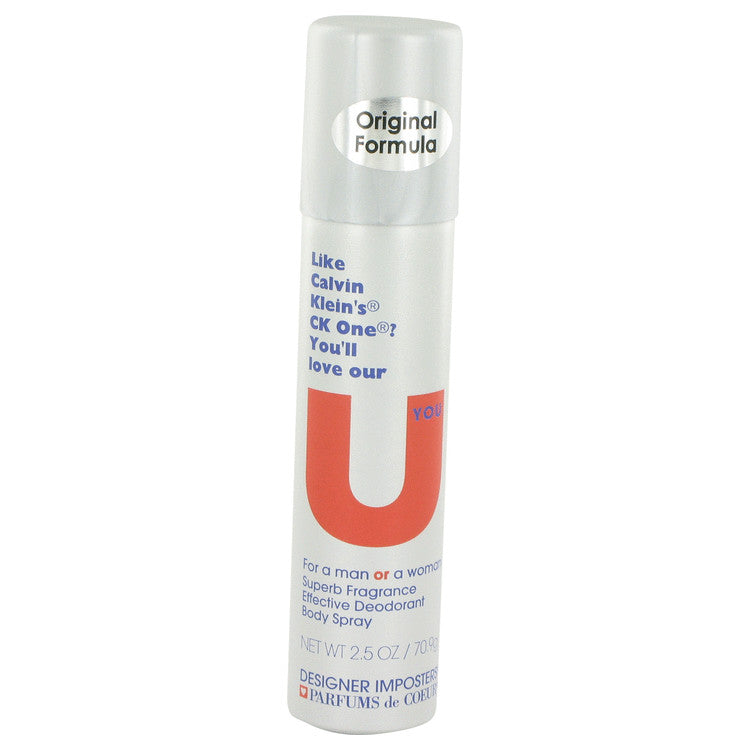 Designer Imposters U You Deodorant Body Spray (Unisex) By Parfums De Coeur