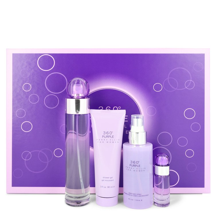 Perry Ellis 360 Purple Gift Set By Perry Ellis